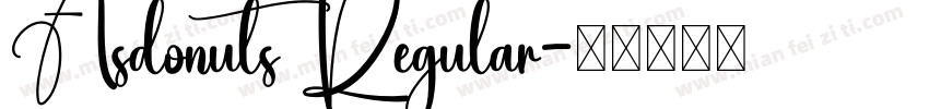Asdonuts Regular字体转换